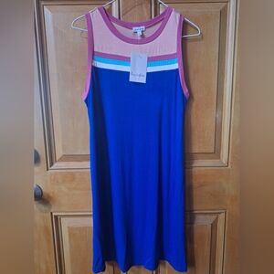 Love, Fire Pink and Blue Dress XL